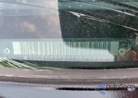 2000 Chevrolet Silverado C1500 z USA, uszkodzony, nr VIN 2GCEC19T8Y1167464